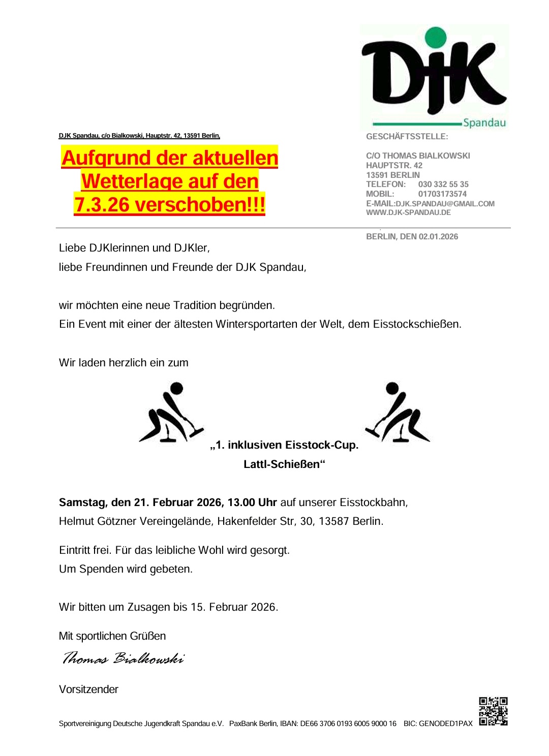 Einladung zum Lattl-Cup